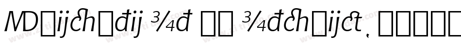 Chianti It BT Italic字体转换
